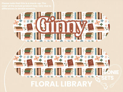 Feeding Tube TPN Pump Sticker: Reading Collection - Floral, Cats, Ghosts