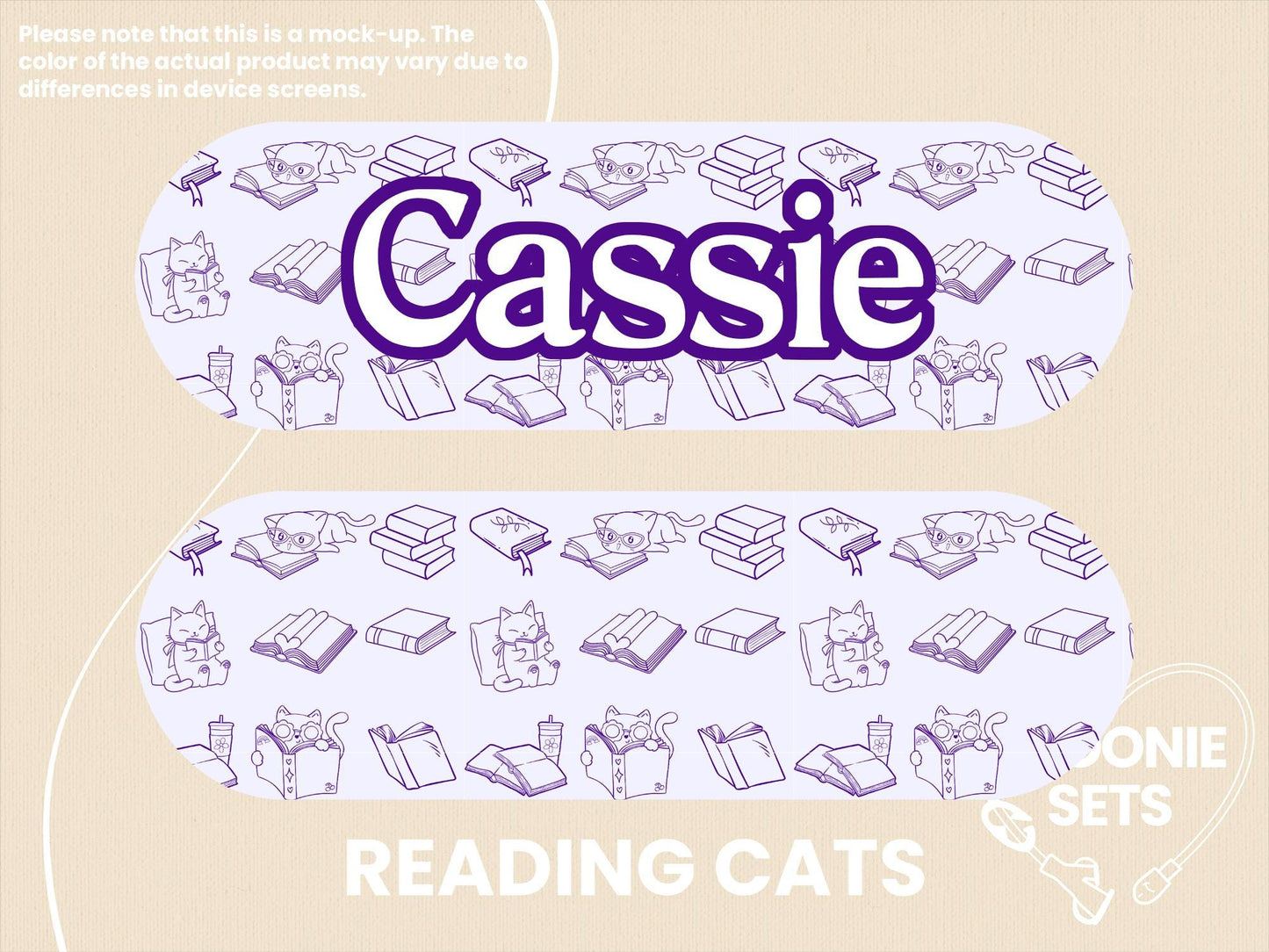 Feeding Tube TPN Pump Sticker: Reading Collection - Floral, Cats, Ghosts