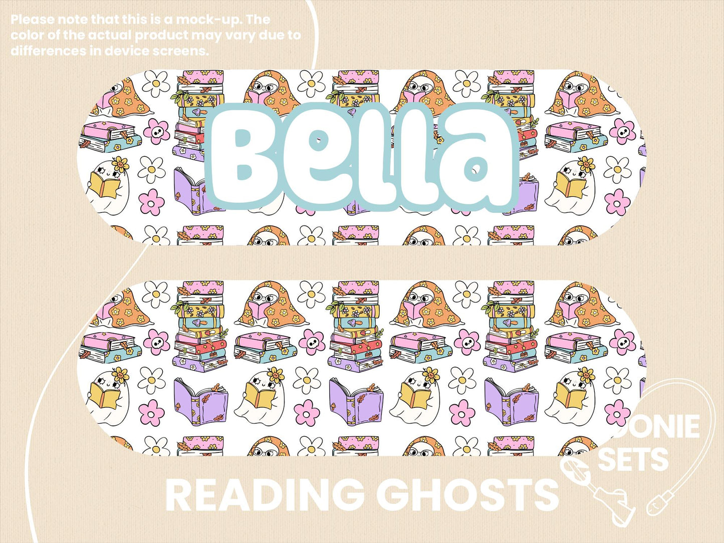 Feeding Tube Pump Sticker: Reading Collection - Floral, Cats, Ghosts