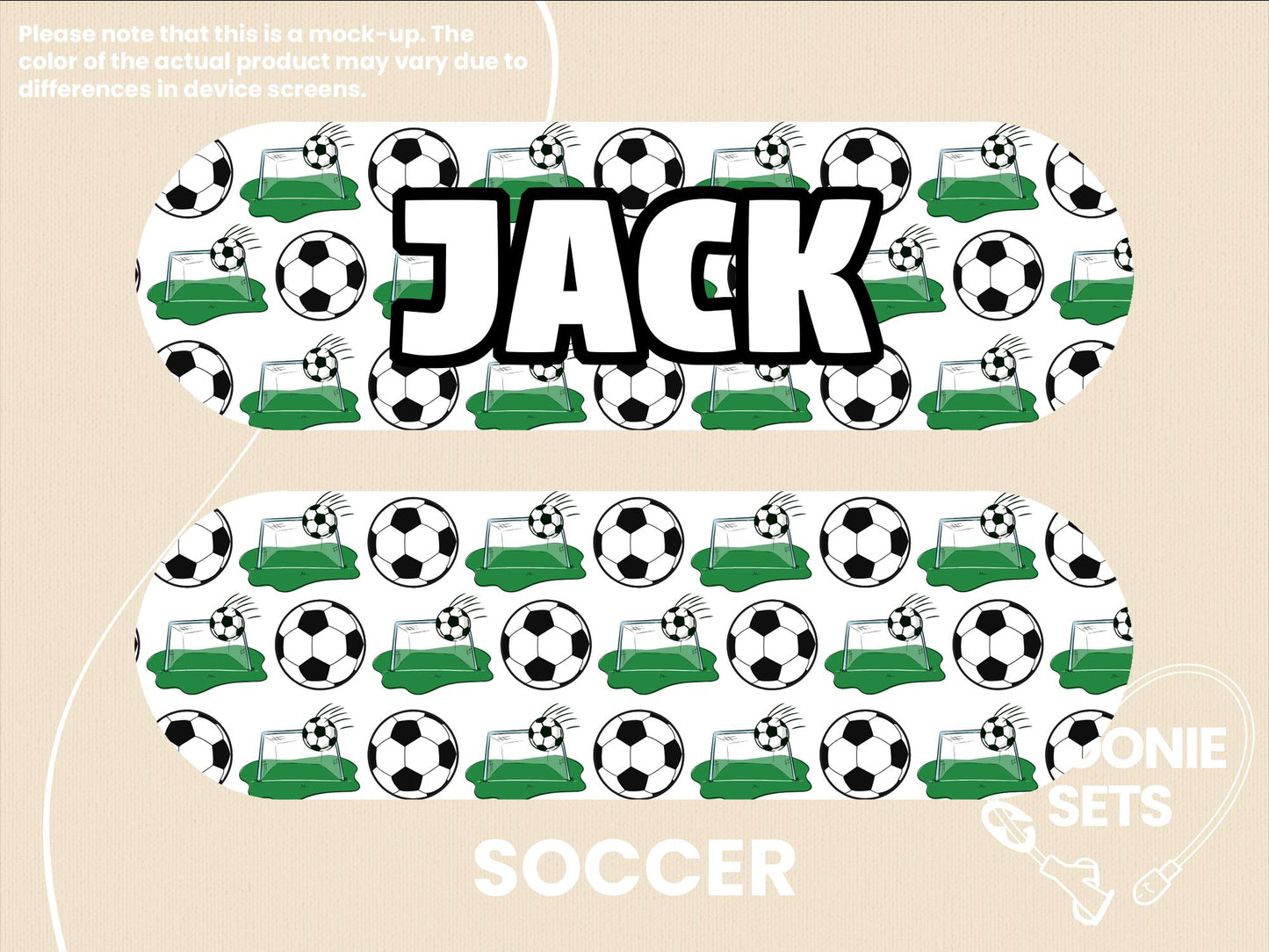 Feeding Tube TPN Pump Sticker: Sports Theme - Soccer, Basketball, Football, Baseball