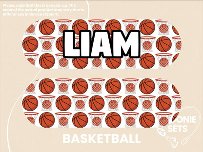 Feeding Tube TPN Pump Sticker: Sports Theme - Soccer, Basketball, Football, Baseball