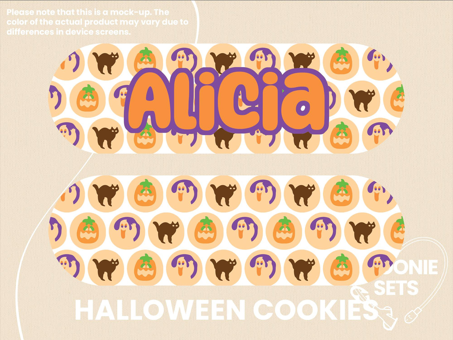 Halloween Feeding Tube Pump Sticker: Pumpkin Ghosts, Skulls, Spiders