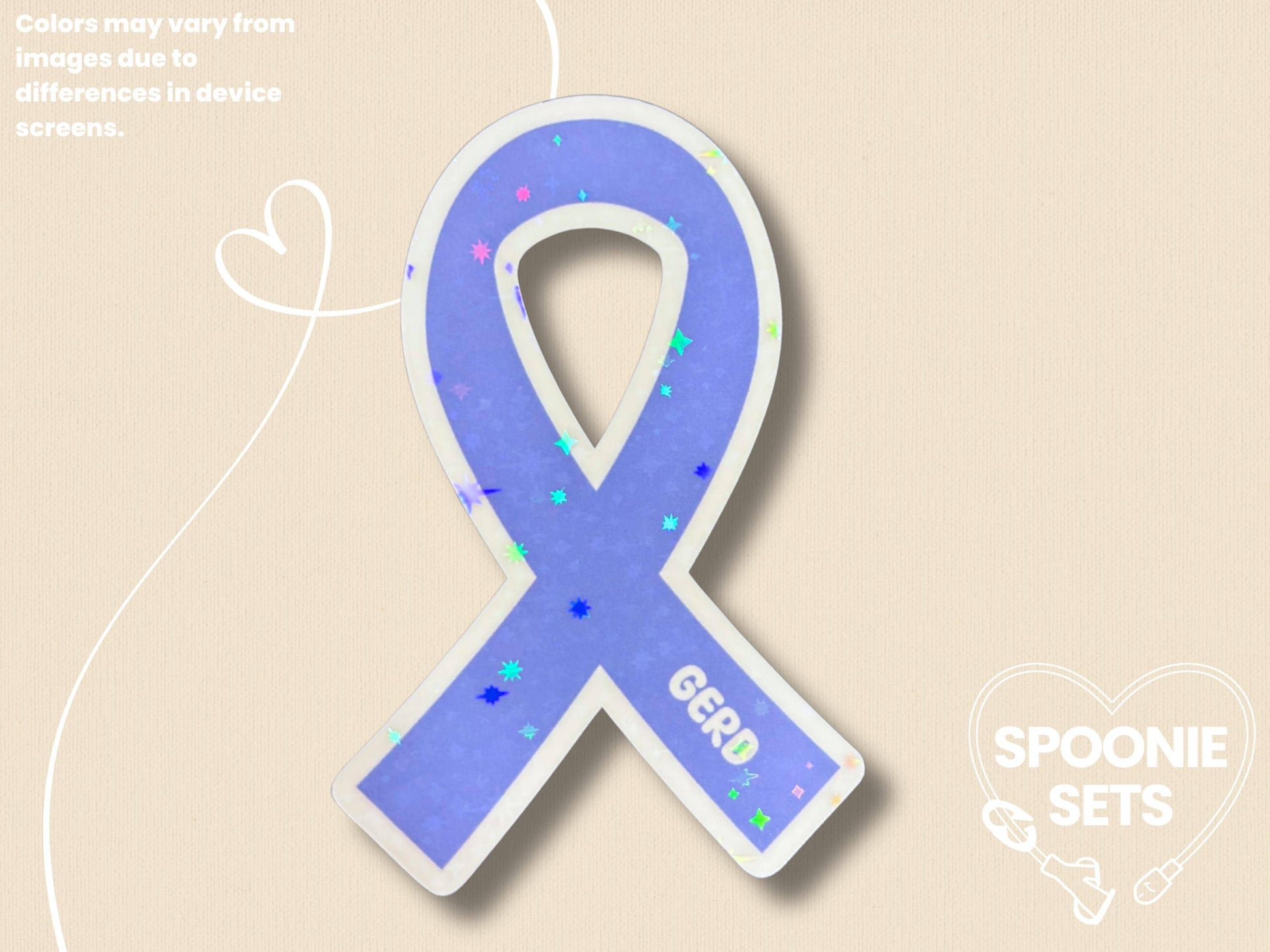 GERD Awareness Sticker: Spoonie Invisible Illness Decal-1-Spoonie Sets