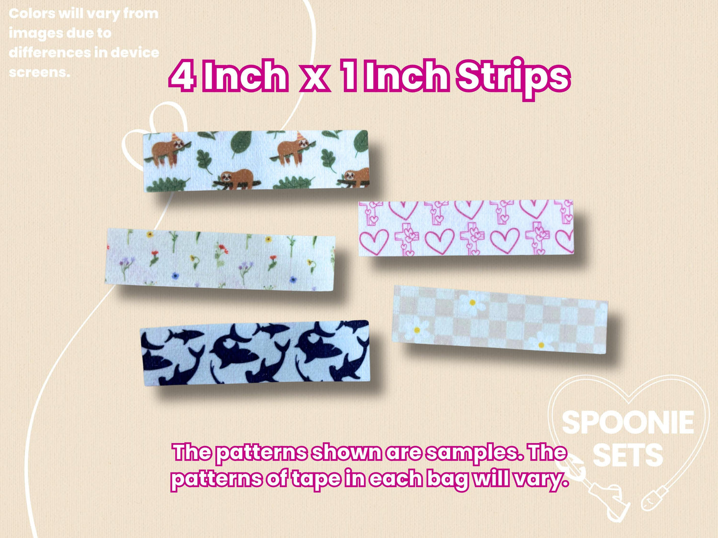 Tubie Tape: Sample Pack for NG/NJ Feeding Tube/Central Line-2-Spoonie Sets