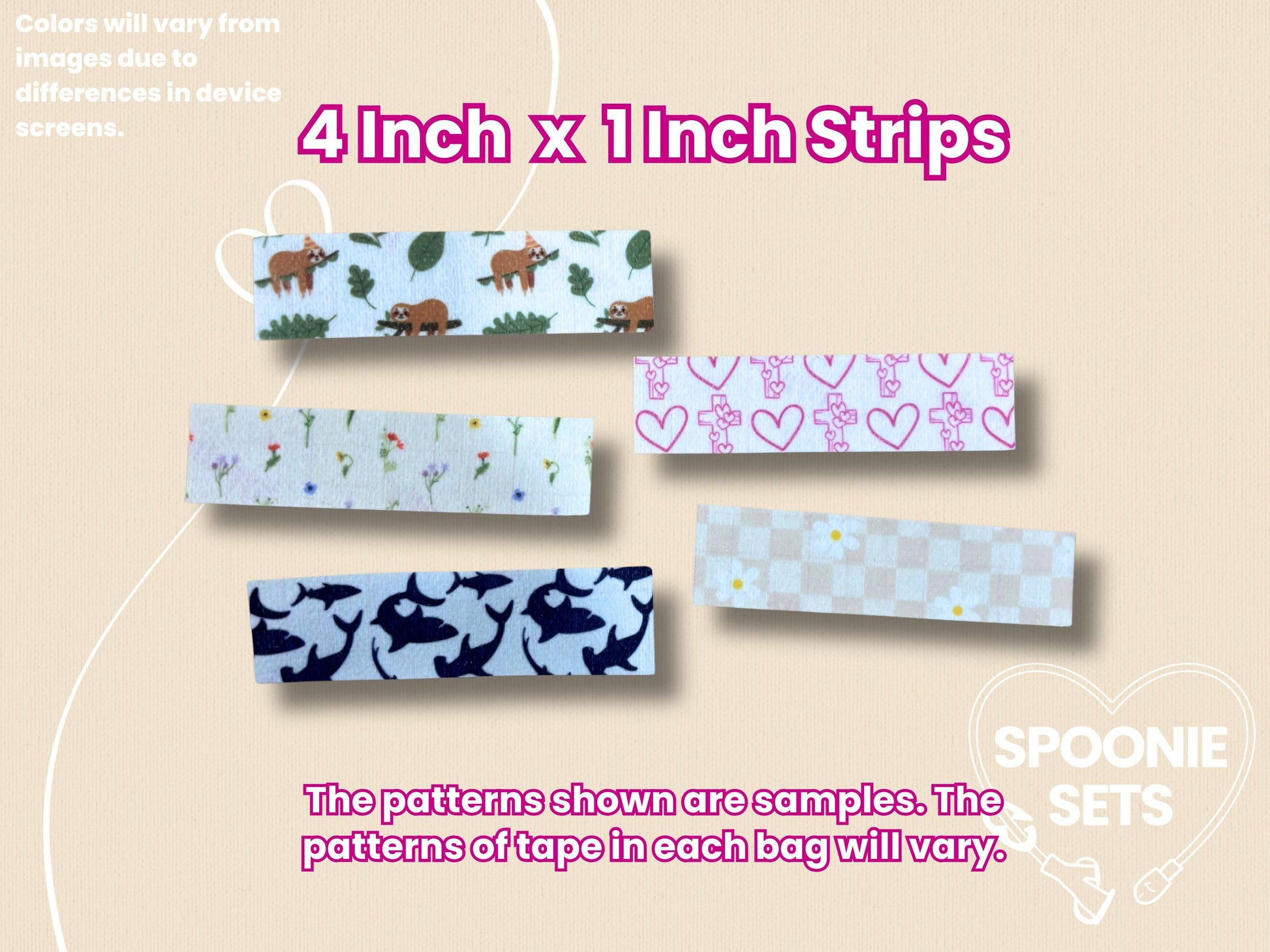 Tubie Tape: Sample Pack for NG/NJ Feeding Tube/Central Line-2-Spoonie Sets