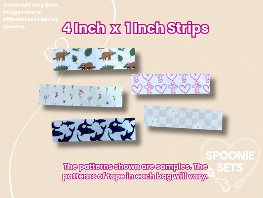 Tubie Tape: Sample Pack for NG/NJ Feeding Tube/Central Line-2-Spoonie Sets