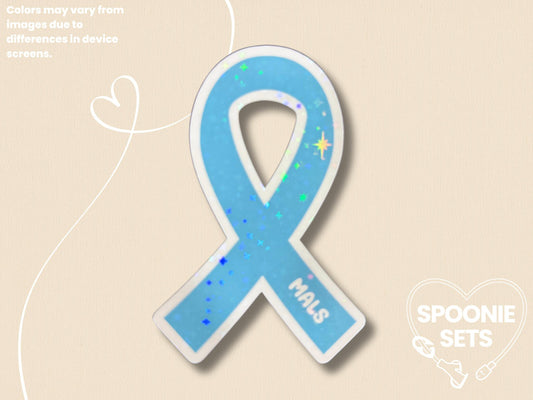 MALS Awareness Ribbon Sticker: Vascular Compression Advocacy Decal