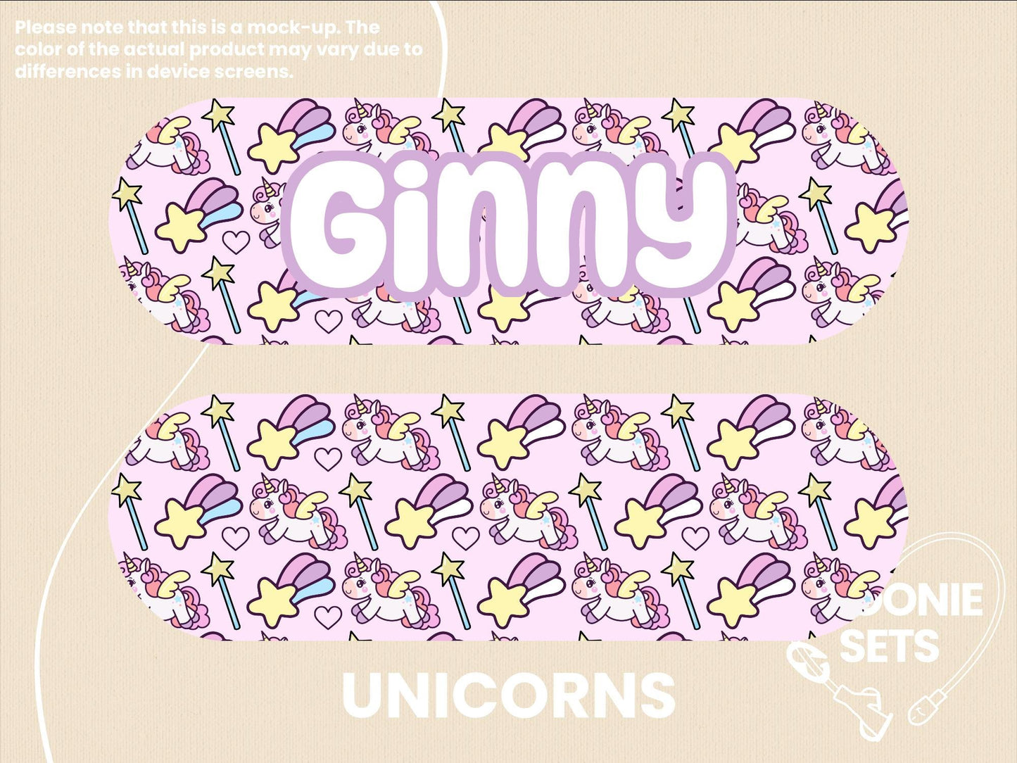 Feeding Tube Pump Sticker: Fantasy Animals (Infinity, Joey, NG/NJ/G/GJ/J Tube)