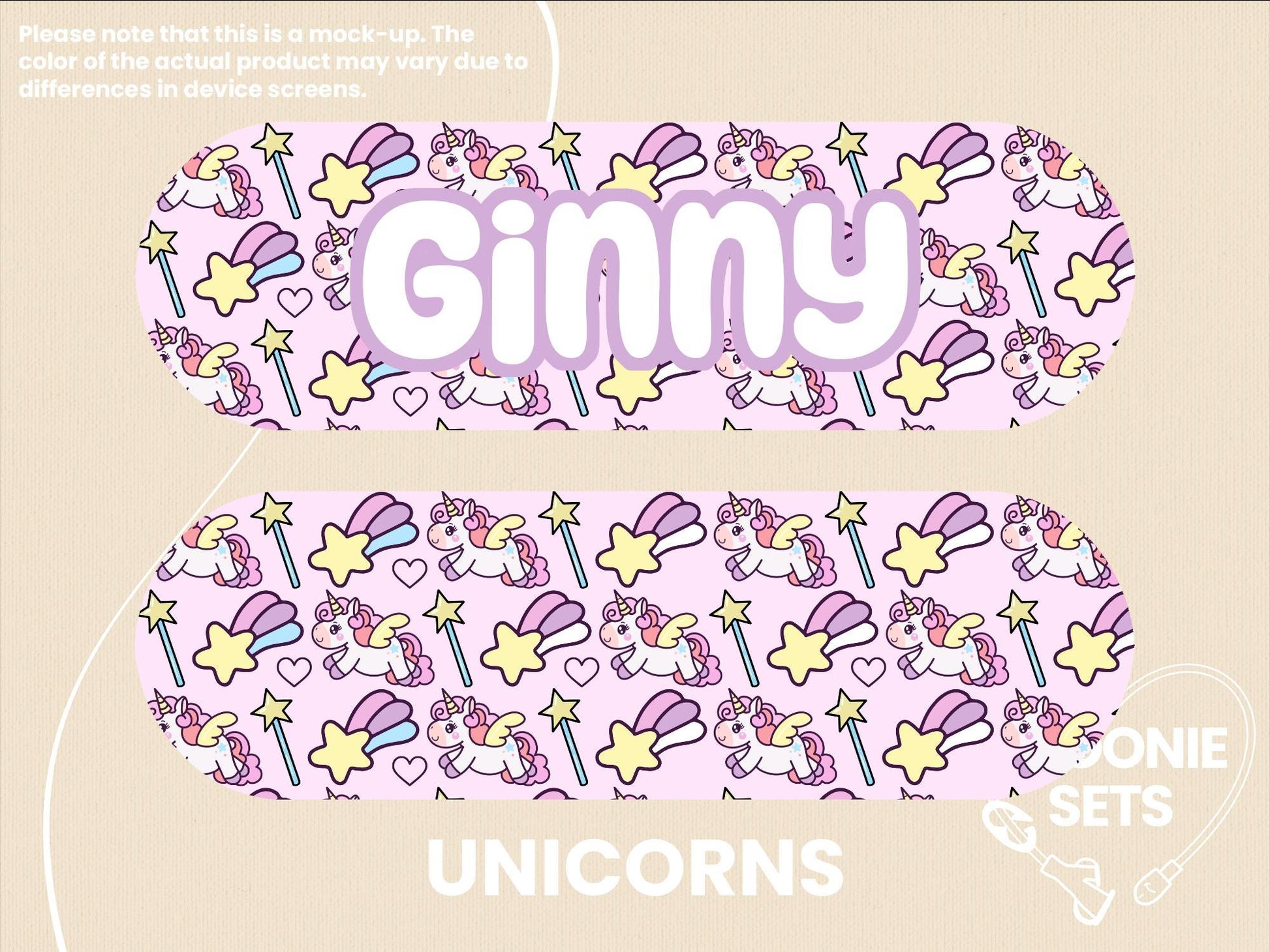 Feeding Tube Pump Sticker: Fantasy Animals (Infinity, Joey, NG/NJ/G/GJ/J Tube)