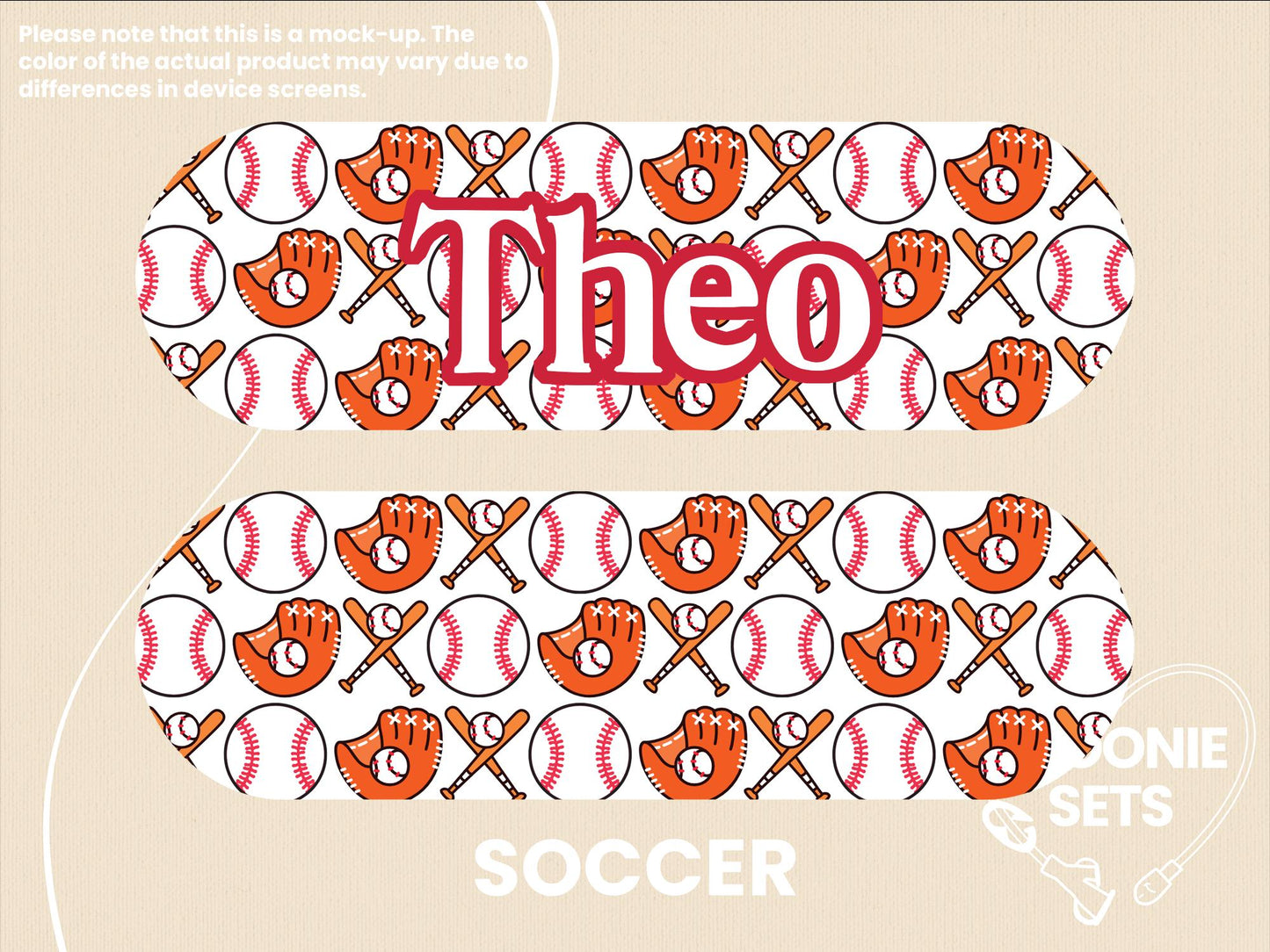 Feeding Tube TPN Pump Sticker: Sports Theme - Soccer, Basketball, Football, Baseball