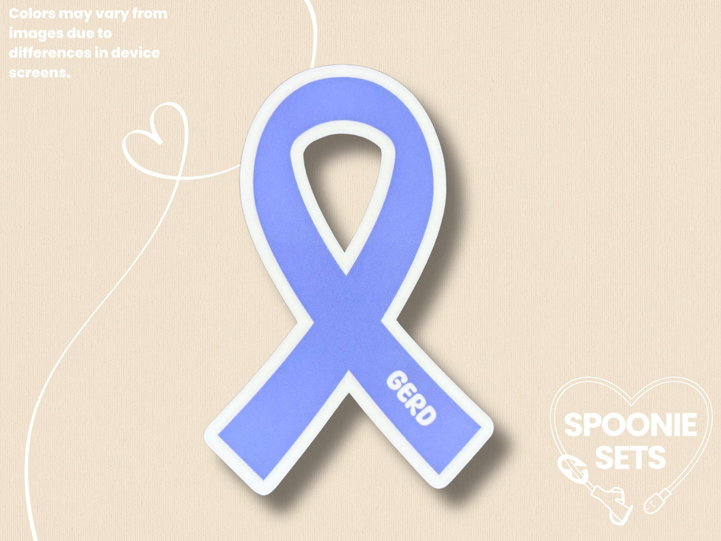 GERD Awareness Sticker: Spoonie Invisible Illness Decal-2-Spoonie Sets