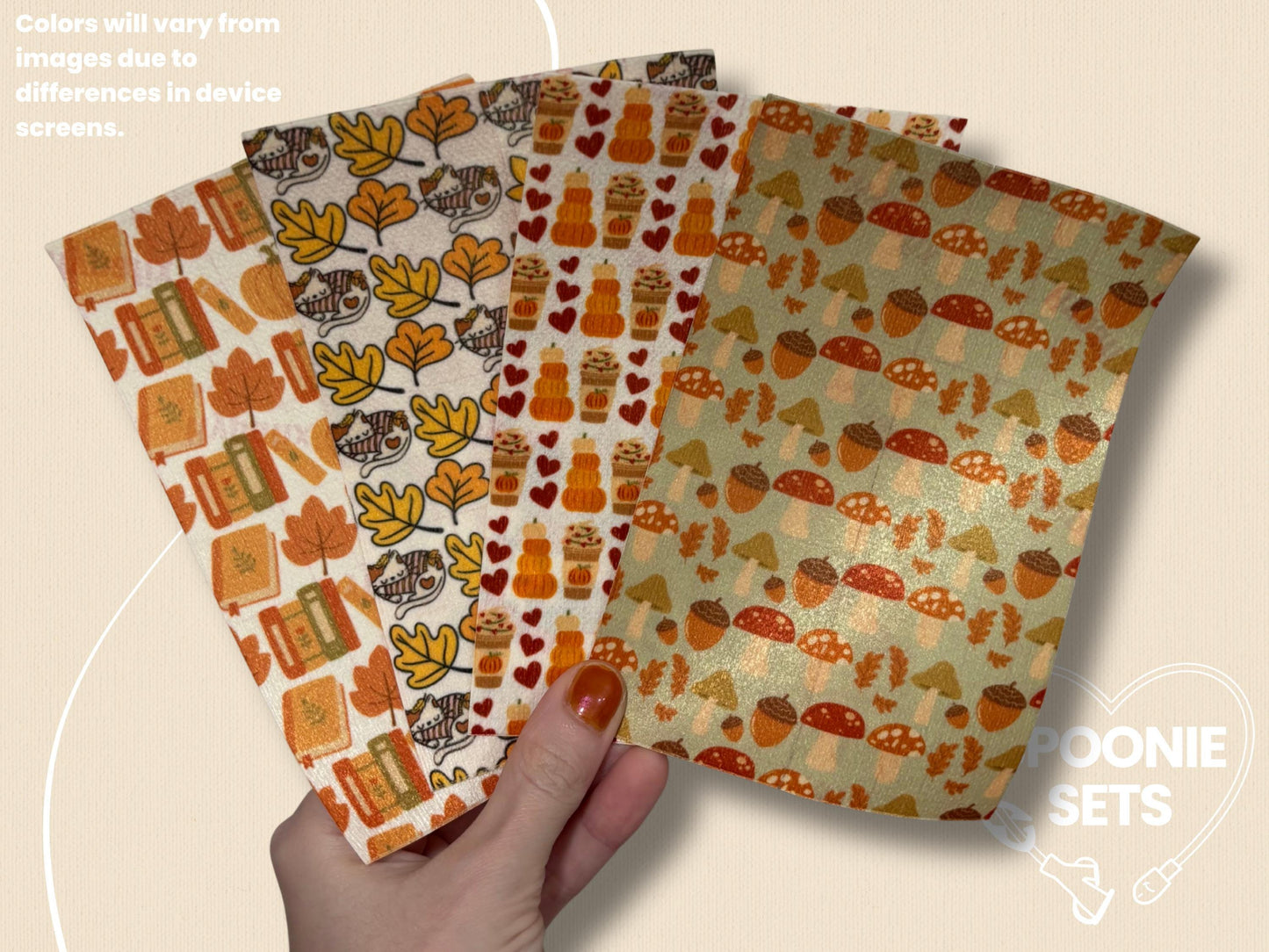 Fall Tubie Tape: Pumpkin Spice, Autumn Cats, Fall Mushrooms-1-Spoonie Sets