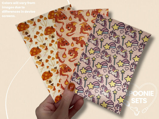 Fantasy Animals Tubie Tape: Unicorn, Dragon, Mushroom Fairy
