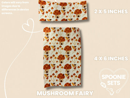 Fantasy Animals Tubie Tape: Unicorn, Dragon, Mushroom Fairy-3-TPE-4X6-016-001-Mushroom Fairy-4 x 6 Inches-Spoonie Sets