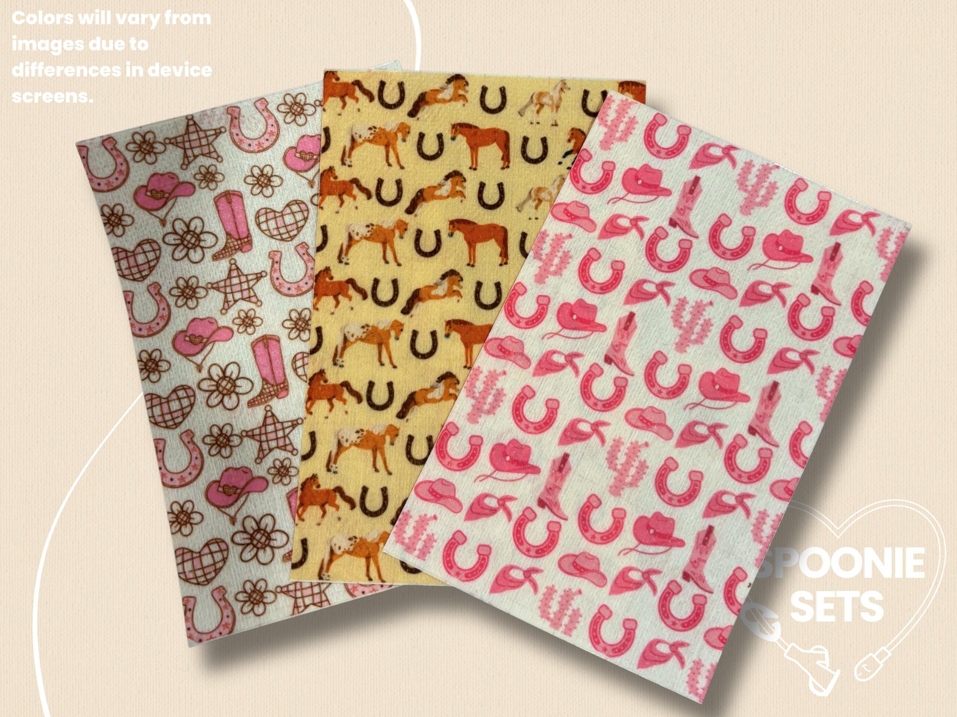 Western Tubie Tape: Pink Cowgirl, Horses for NG/NJ Feeding Tube/Central Line-1-Spoonie Sets