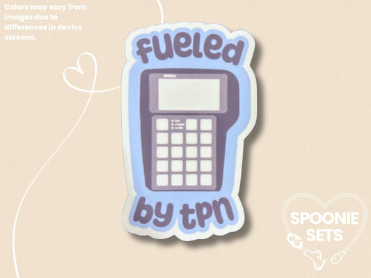 Fueled by TPN Sticker: Holo Glitter Chronic Illness Decal