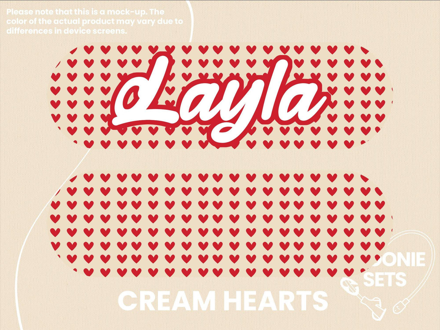 Valentine's Day Feeding Tube TPN Pump Sticker: Cupid Ghosts, Love Letter, Cream Hearts