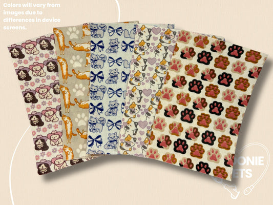 Cats Tubie Tape: Paws, Orange, Bows - Decorative Feeding Tube & Central Line Tape