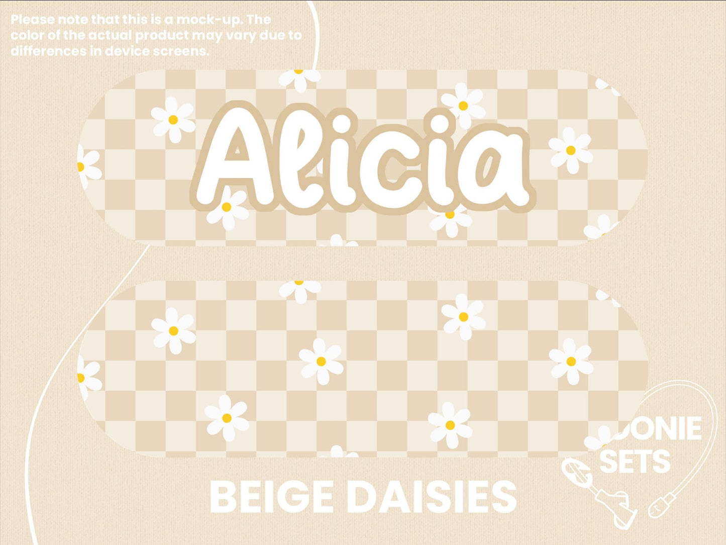 Feeding Tube TPN Pump Sticker: Checkered Designs - Pink, Purple, Blue, Green, Beige