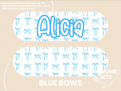 Coquette Feeding Tube TPN Pump Sticker: Ribbons, Bows, Cherries