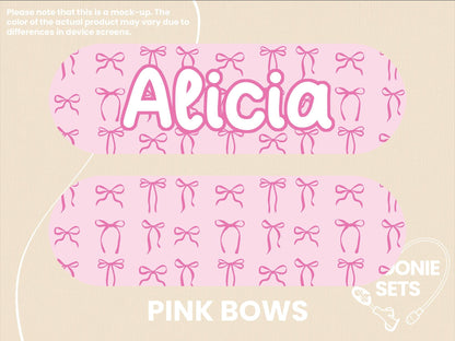 Coquette Feeding Tube TPN Pump Sticker: Ribbons, Bows, Cherries