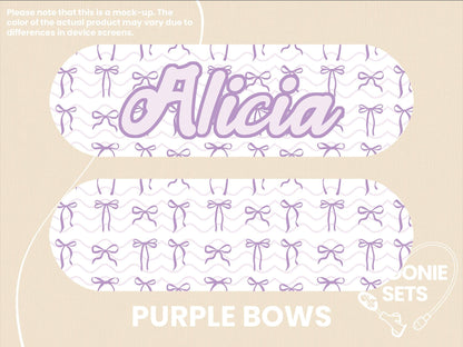 Coquette Feeding Tube TPN Pump Sticker: Ribbons, Bows, Cherries