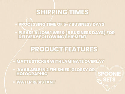 Powered by IV Infusions Sticker: Chronic Illness Support Decal v2-2-Spoonie Sets