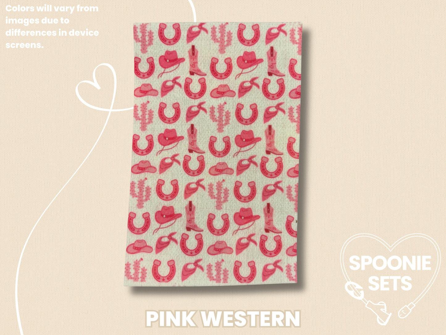 Western Tubie Tape: Pink Cowgirl, Horses for NG/NJ Feeding Tube/Central Line