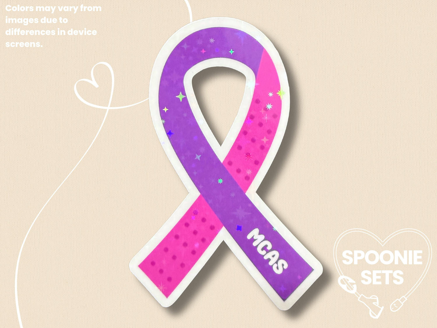 MCAS Awareness Ribbon Sticker: Mast Cell Disease Advocacy