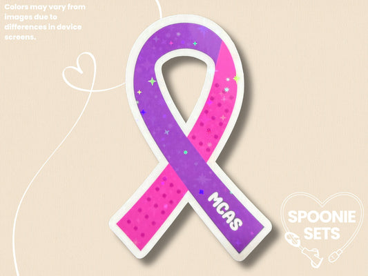 MCAS Awareness Ribbon Sticker: Mast Cell Disease Advocacy