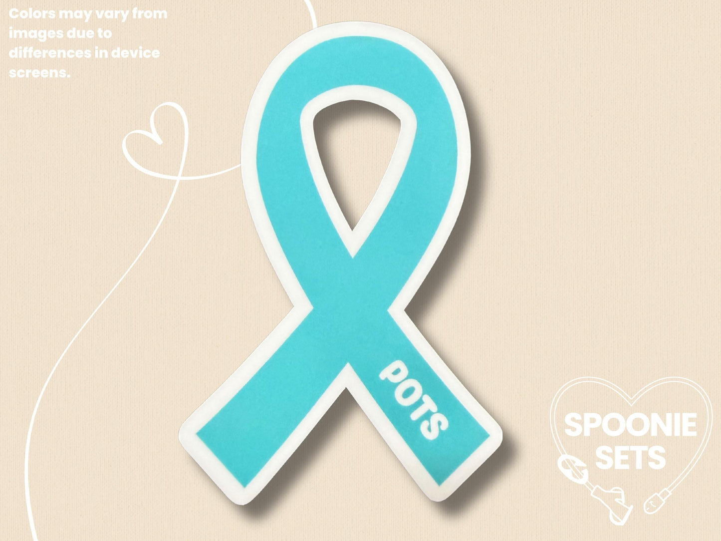 POTS Awareness Ribbon Sticker: Dysautonomia Awareness Decal