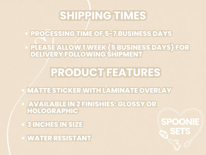 Take Your Medicine Sticker: Chronic Illness Self-Care Decal-3-Spoonie Sets