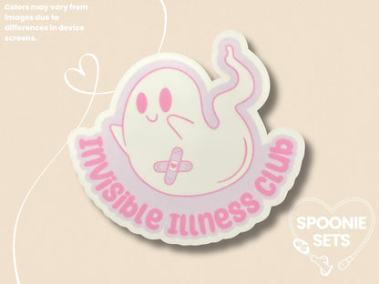 Invisible Illness Club Sticker: Chronic Illness Spoonie Decal-3-Spoonie Sets
