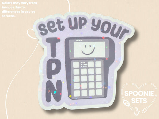 Set Up Your TPN Sticker: Chronic Illness Self-Care Decal
