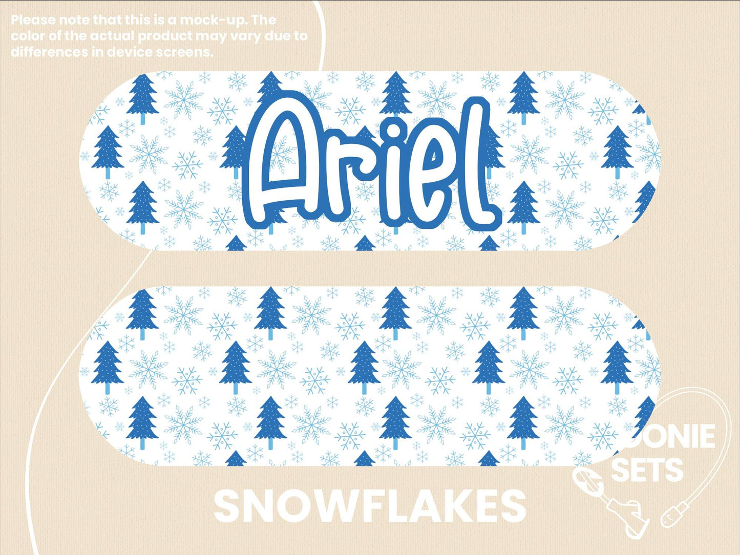 Feeding Tube TPN Pump Sticker: Christmas Collection - Snowmen, Snow Globes, Snowflakes, Santa, Cookies