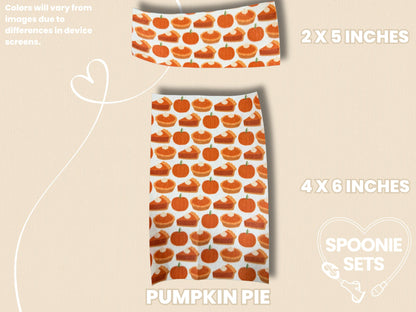 Thanksgiving Tubie Tape: Turkey, Pumpkin Pie, Holiday Dinner-5-TPE-4X6-034-001-Pumpkin Pie-4 x 6 Inches-Spoonie Sets