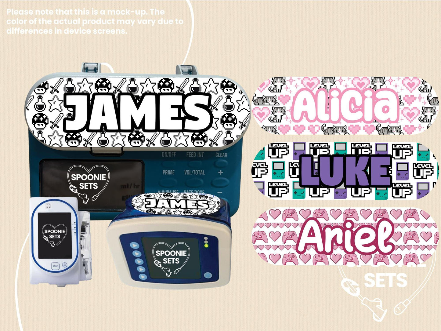 Feeding Tube Pump TPN Sticker: 16-Bit, Video Game Pixel Art