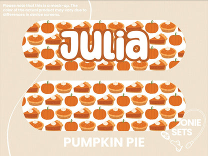 Feeding Tube TPN Pump Sticker: Thanksgiving Collection - Turkeys, Pumpkin Pie, Holiday Dinner