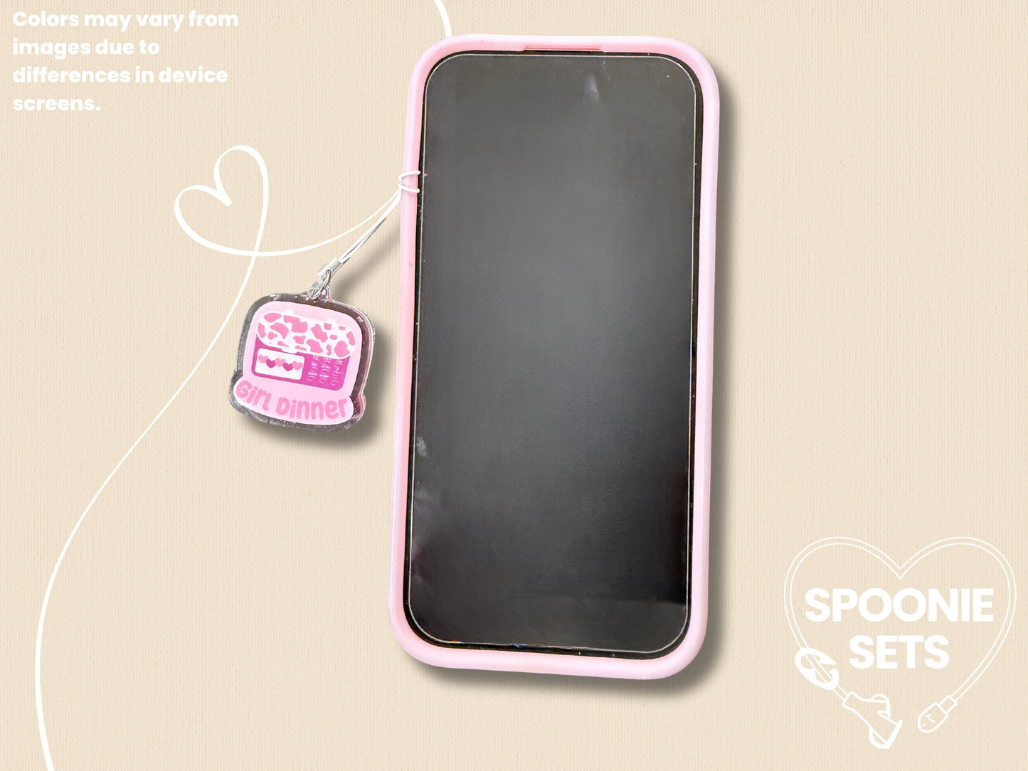 Girl Dinner Acrylic Phone Charm: Tubie Feeding Tube Pump