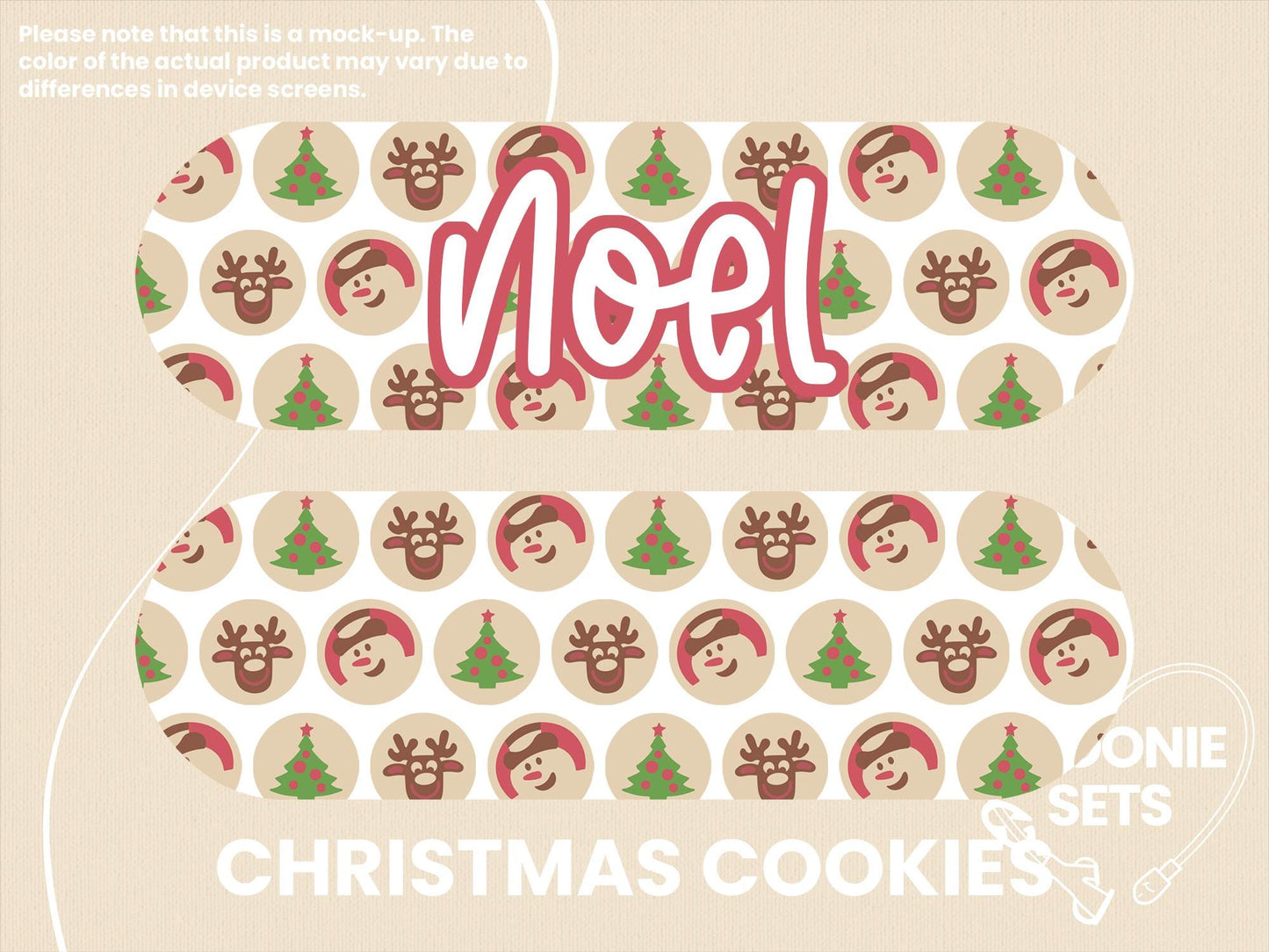 Feeding Tube TPN Pump Sticker: Christmas Collection - Snowmen, Snow Globes, Snowflakes, Santa, Cookies