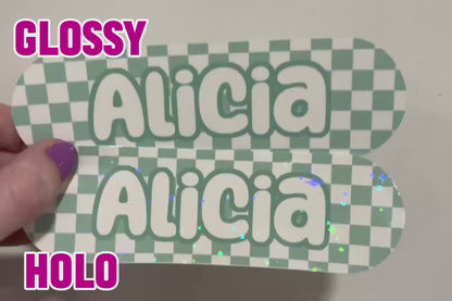 Christian Feeding Tube TPN Pump Sticker: Crosses, Doves, Sheep Design