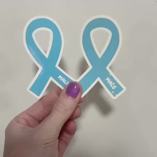 MALS Awareness Ribbon Sticker: Vascular Compression Advocacy Decal