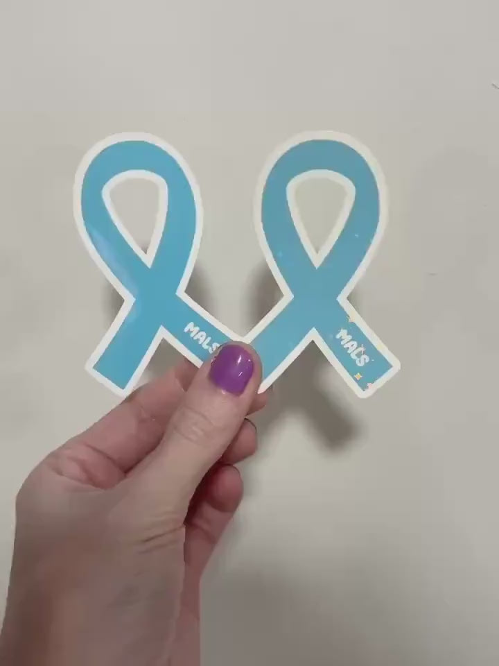 MALS Awareness Ribbon Sticker: Vascular Compression Advocacy Decal