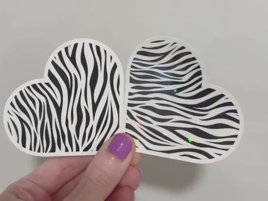 Zebra Rare Disease Heart Sticker: Ehlers Danlos Syndrome Advocacy