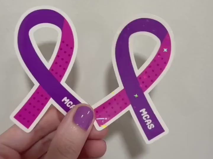 MCAS Awareness Ribbon Sticker: Mast Cell Disease Advocacy