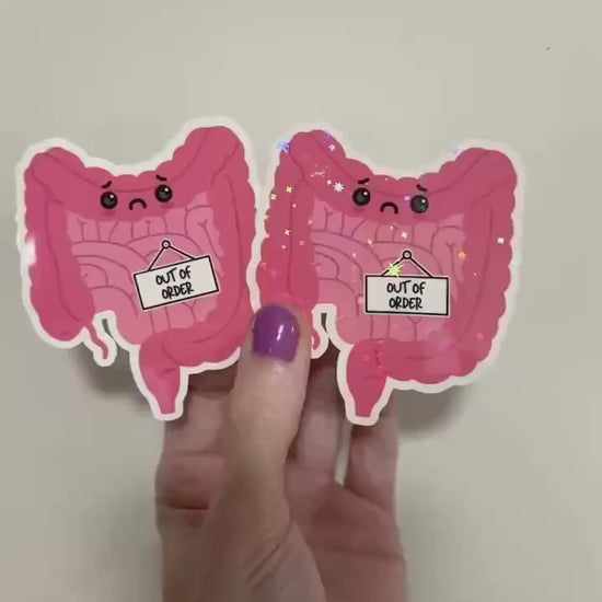 Out of Order Intestines Sticker: Spoonie Invisible Illness Decal