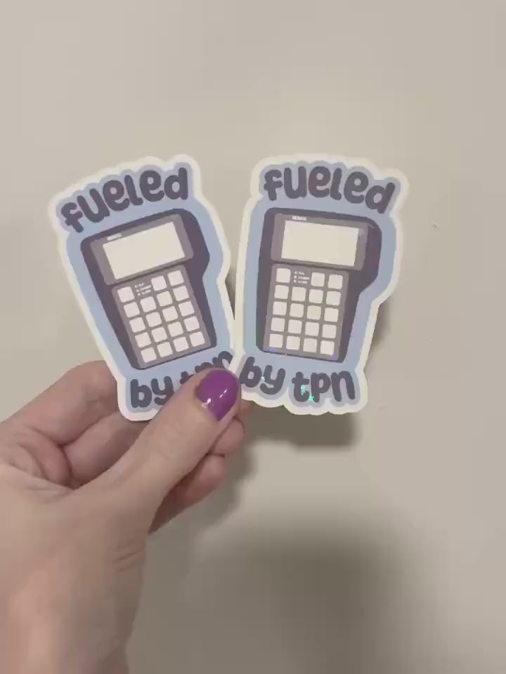 Fueled by TPN Sticker: Holo Glitter Chronic Illness Decal
