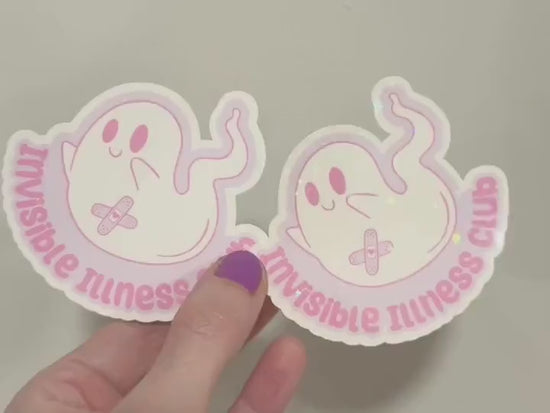 Invisible Illness Club Sticker: Chronic Illness Spoonie Decal