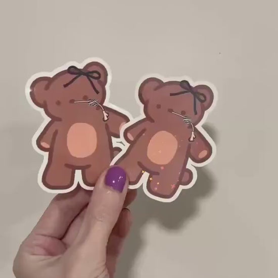 Tubie Teddy Bear Sticker: NG/NJ G/GJ/G Feeding Tube Awareness